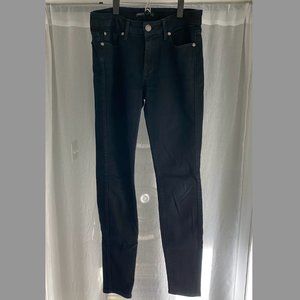 Fidelity women's size 29 mid-rise black skinny jeans